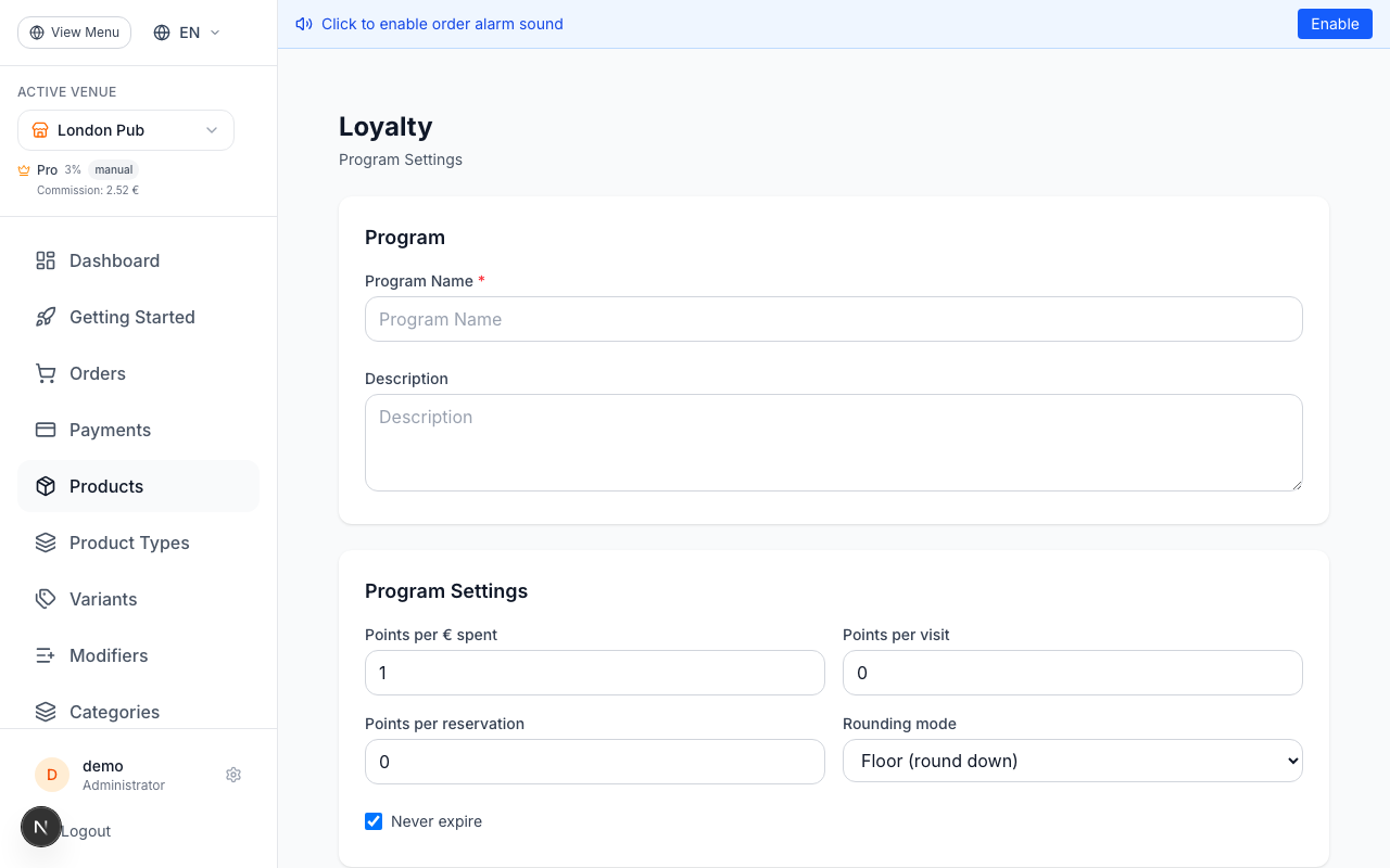 Overview: Three Loyalty Modules