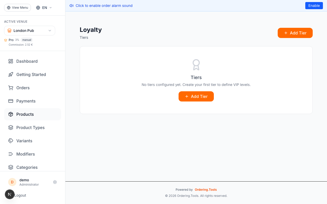Set Up the Points Program