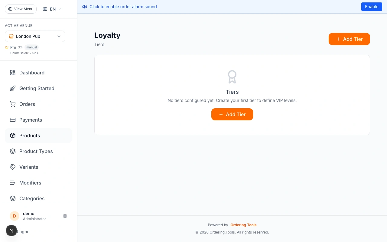Set Up the Points Program
