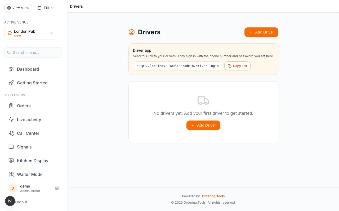 Set Driver Status to Online