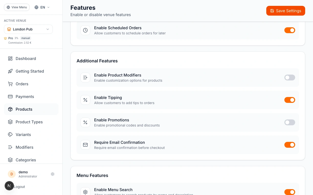 Configure Tipping