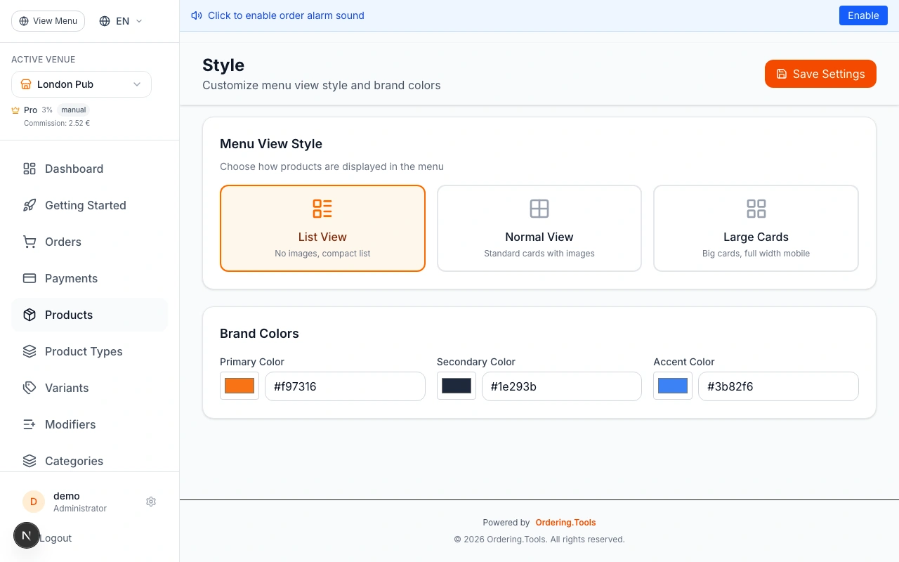 Customize Branding