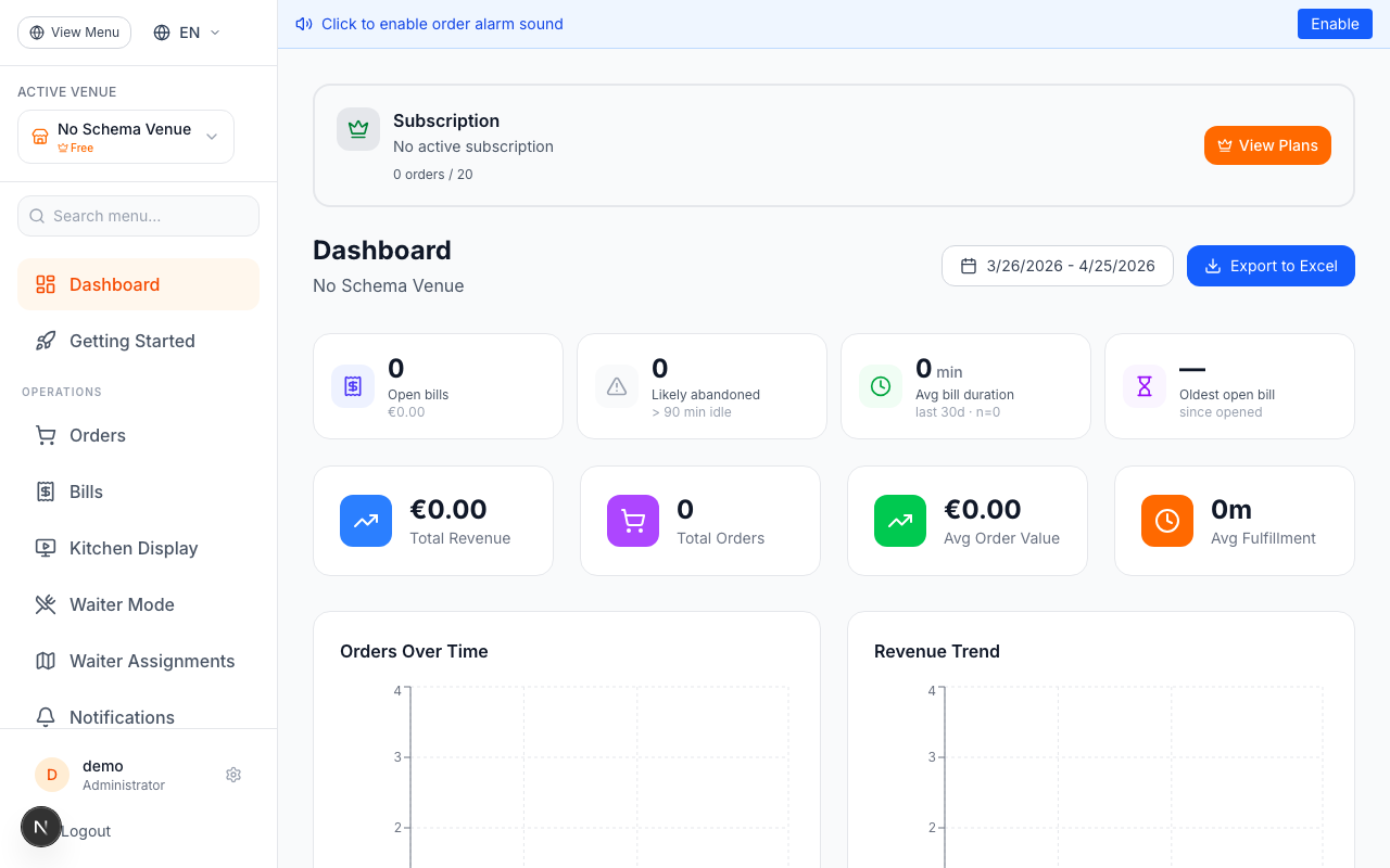 Create or Sync Your Venue