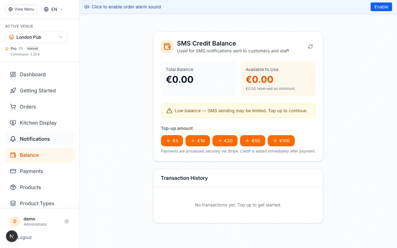 Top Up Your Balance